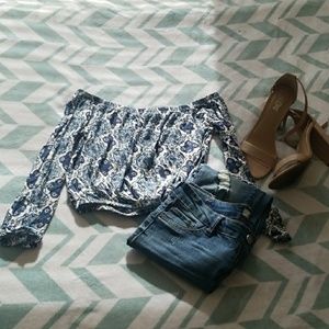 H&M Paisley Crop top.